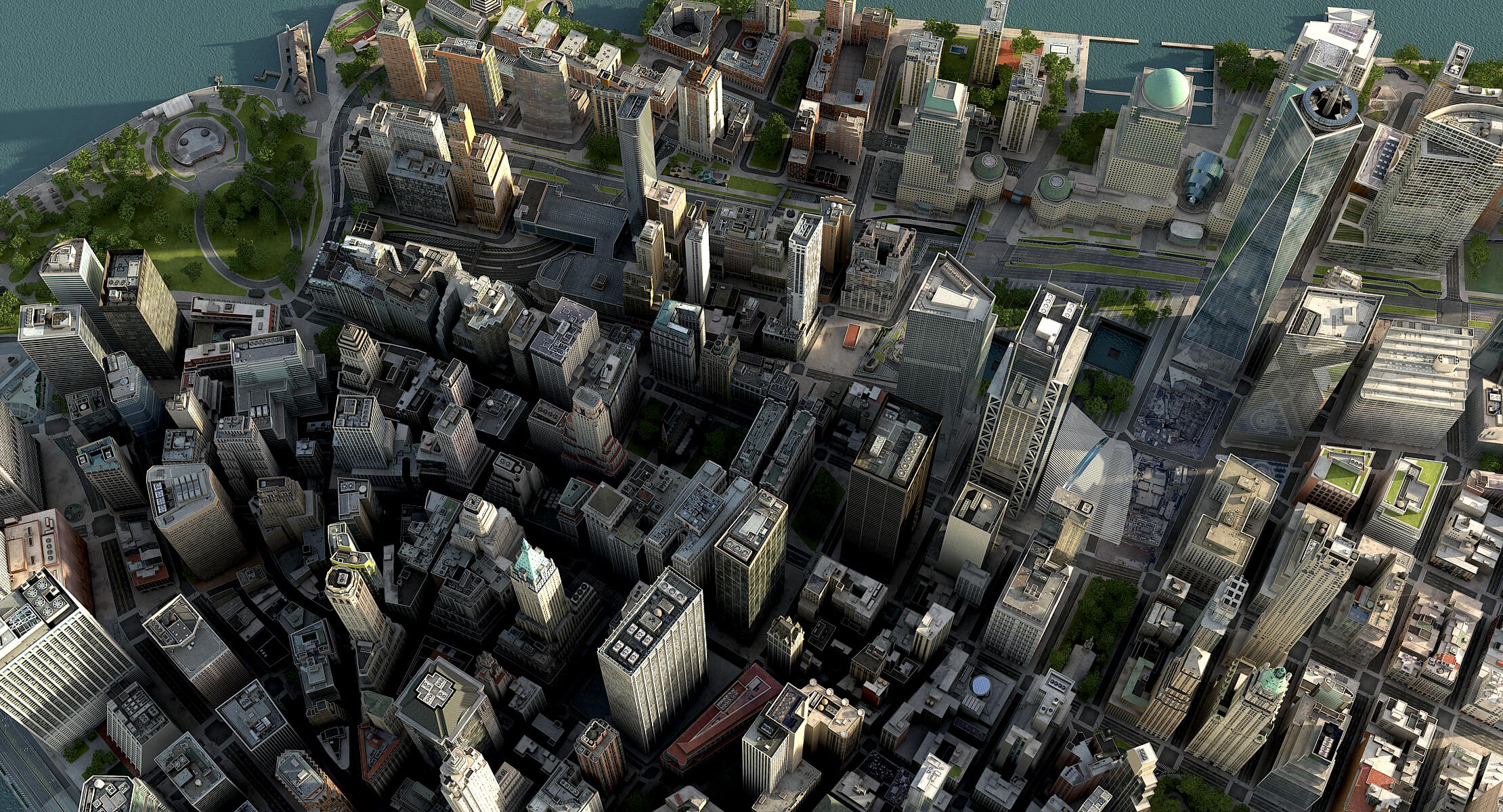 Manhattan Lower Low Poly 3D Model
