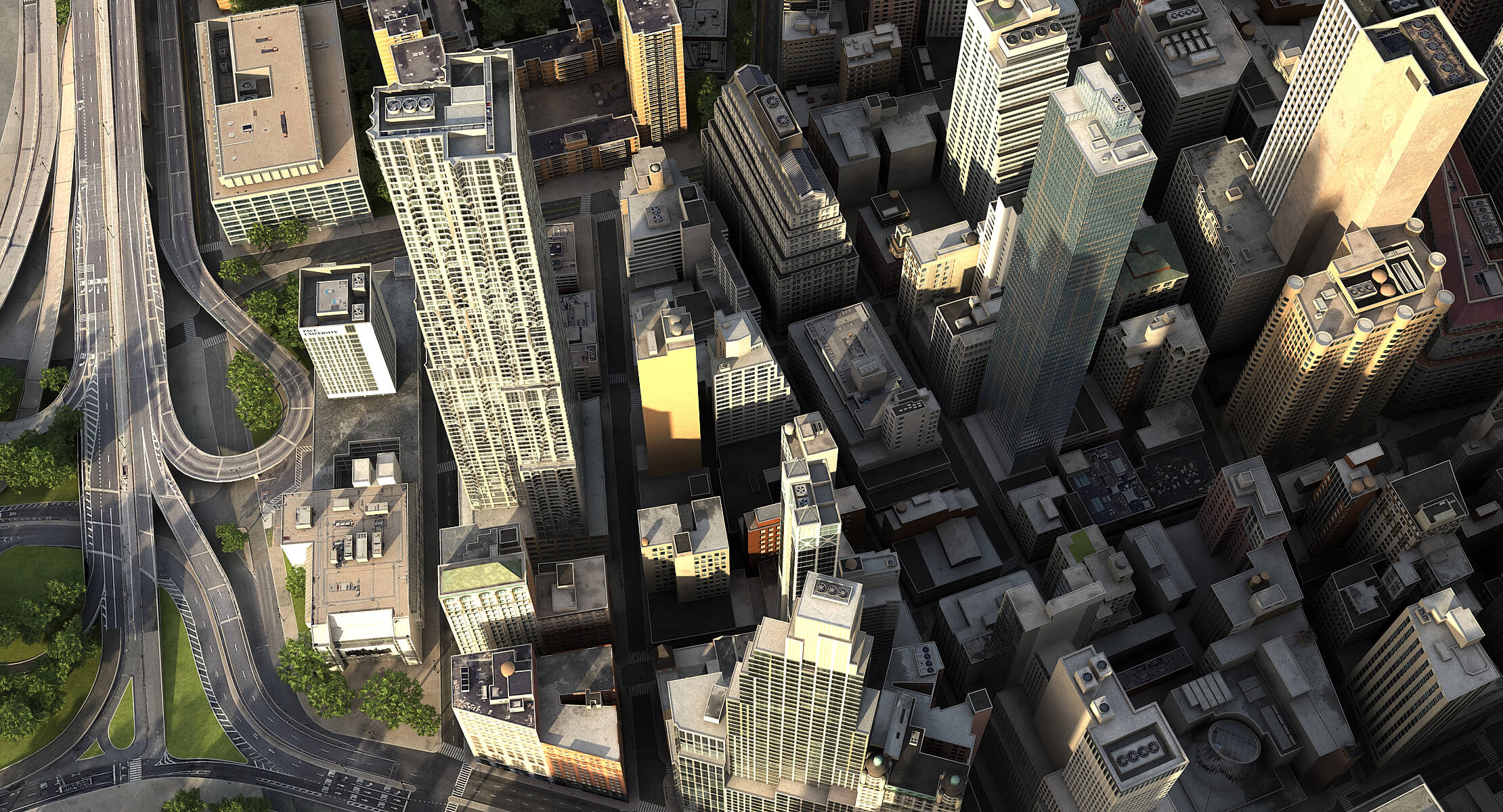 Manhattan Lower Low Poly 3D Model
