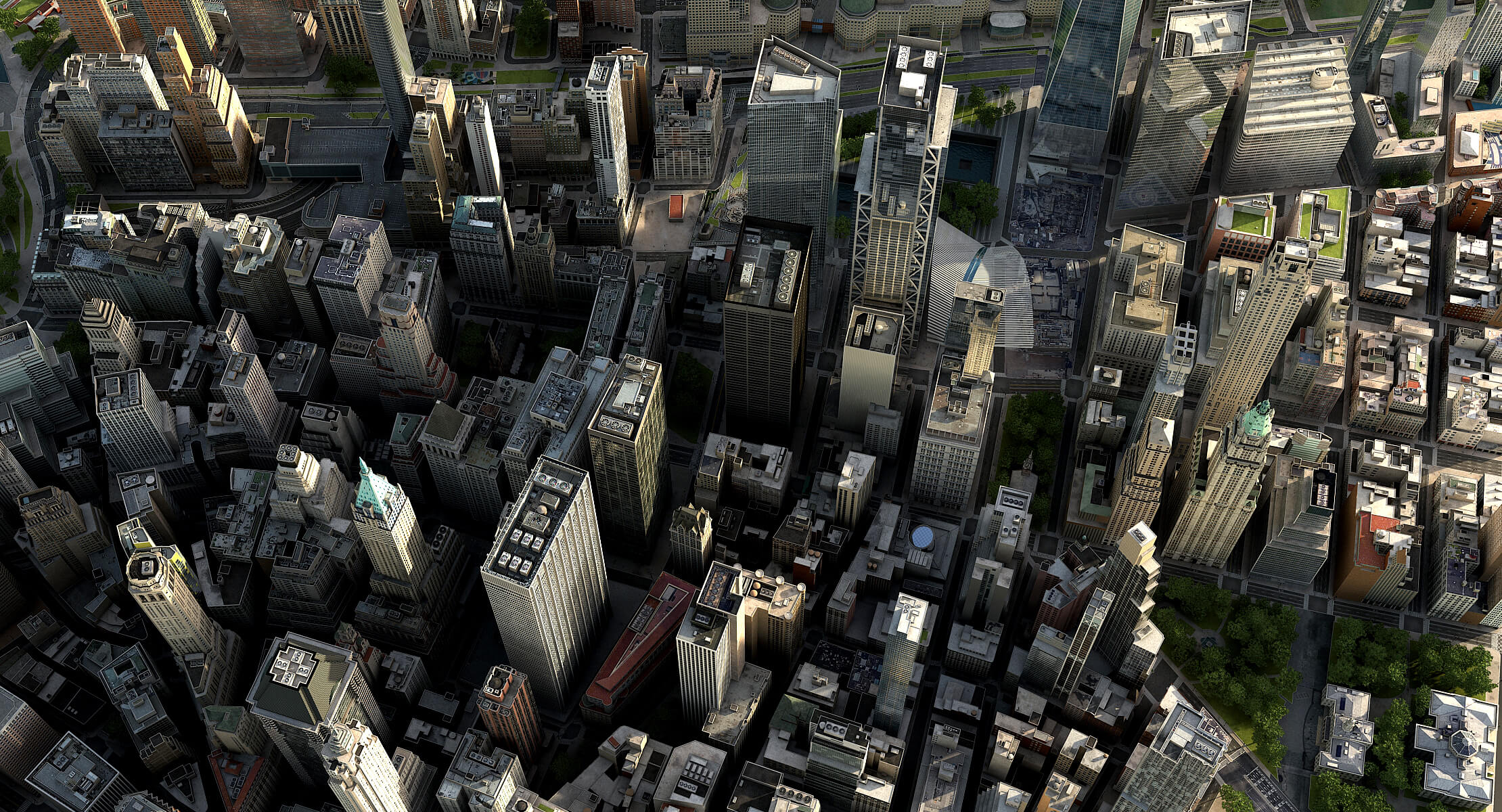 Manhattan Lower Low Poly 3D Model