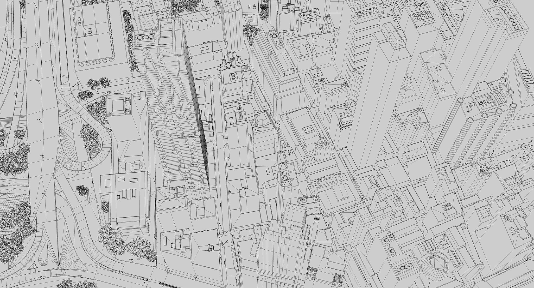 Manhattan Lower Low Poly 3D Model