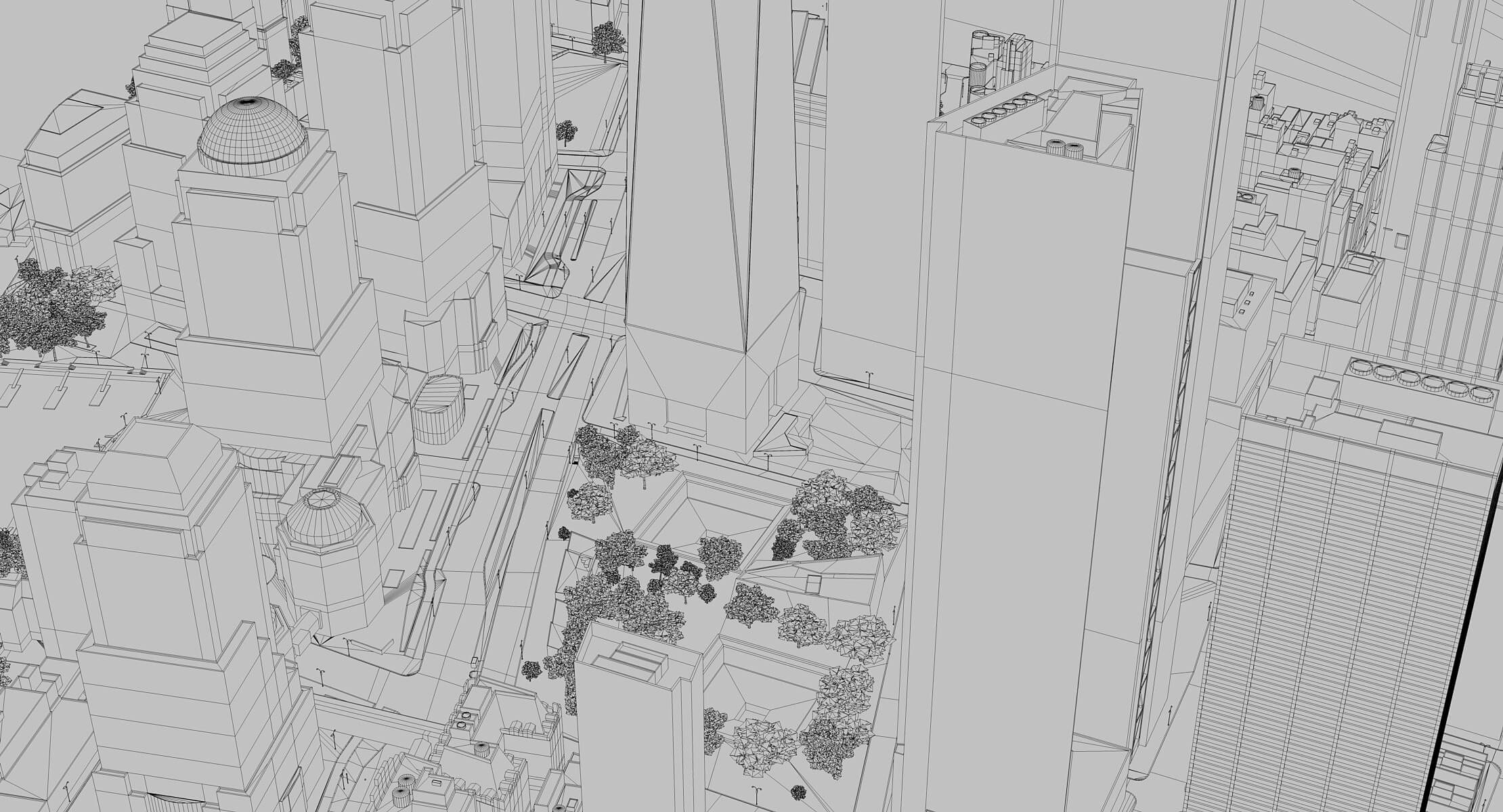Manhattan Lower Low Poly 3D Model