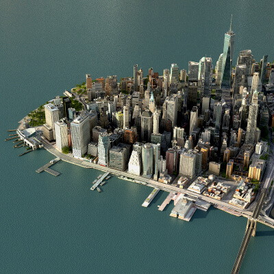 Manhattan Lower Low Poly