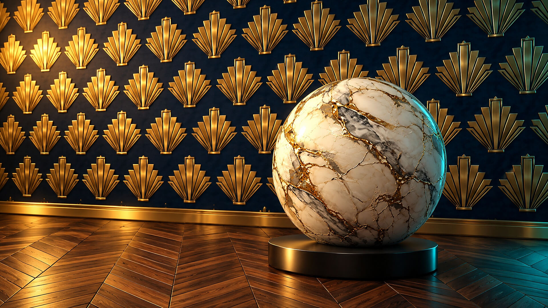 Art Deco Luxury Interiors - 20 Stylised PBR Textures 3D Texture