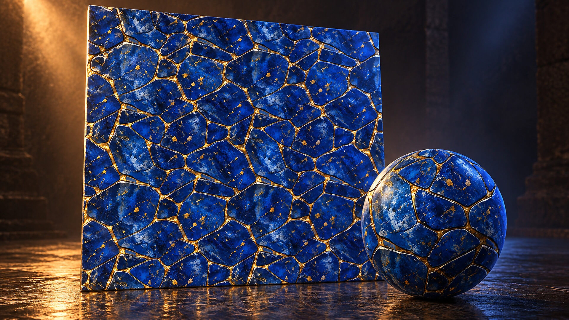 Egyptian Tomb Surfaces - 10 Stylised PBR Textures 3D Texture