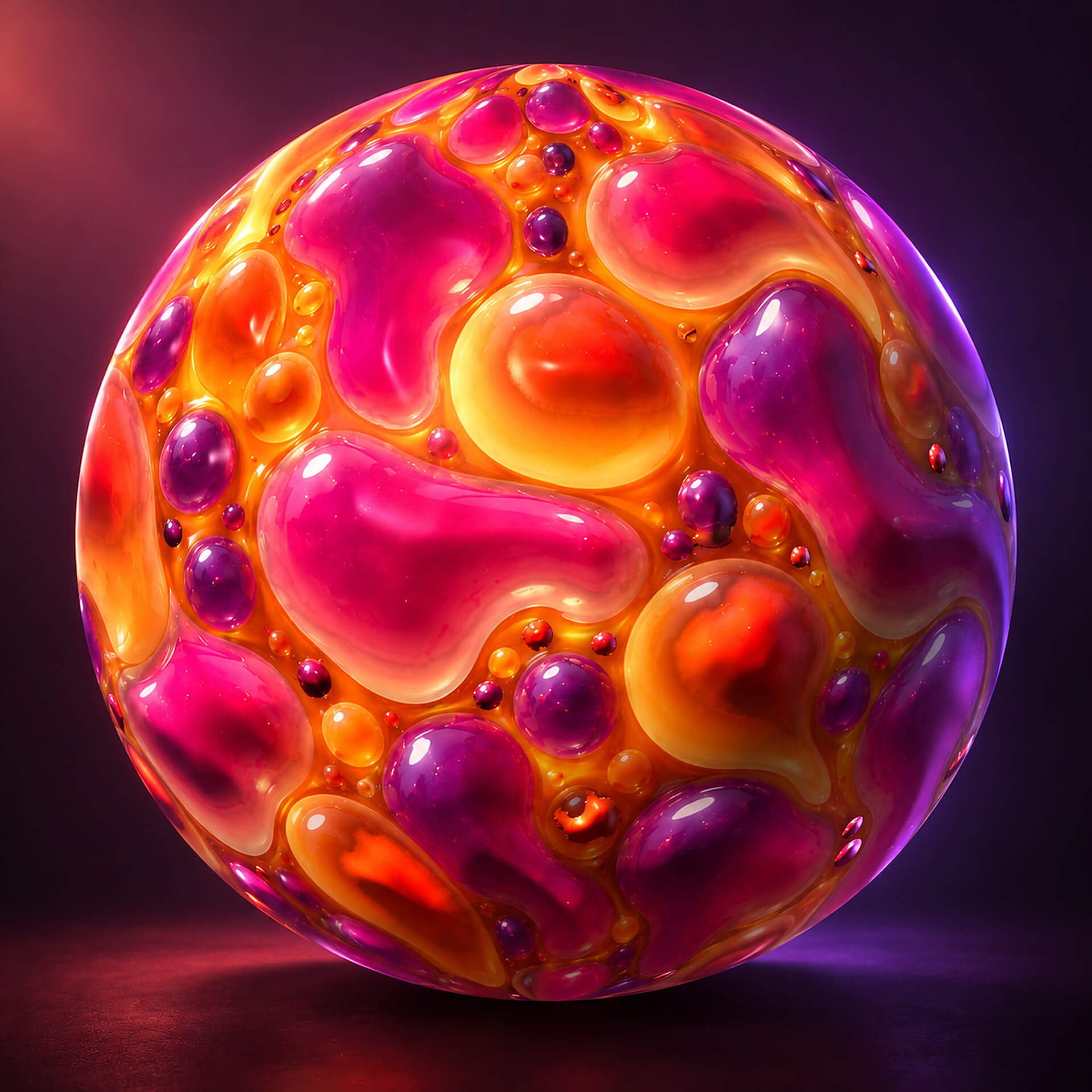 Lava Lamp Blobs - Free Stylised PBR Texture 3D Texture