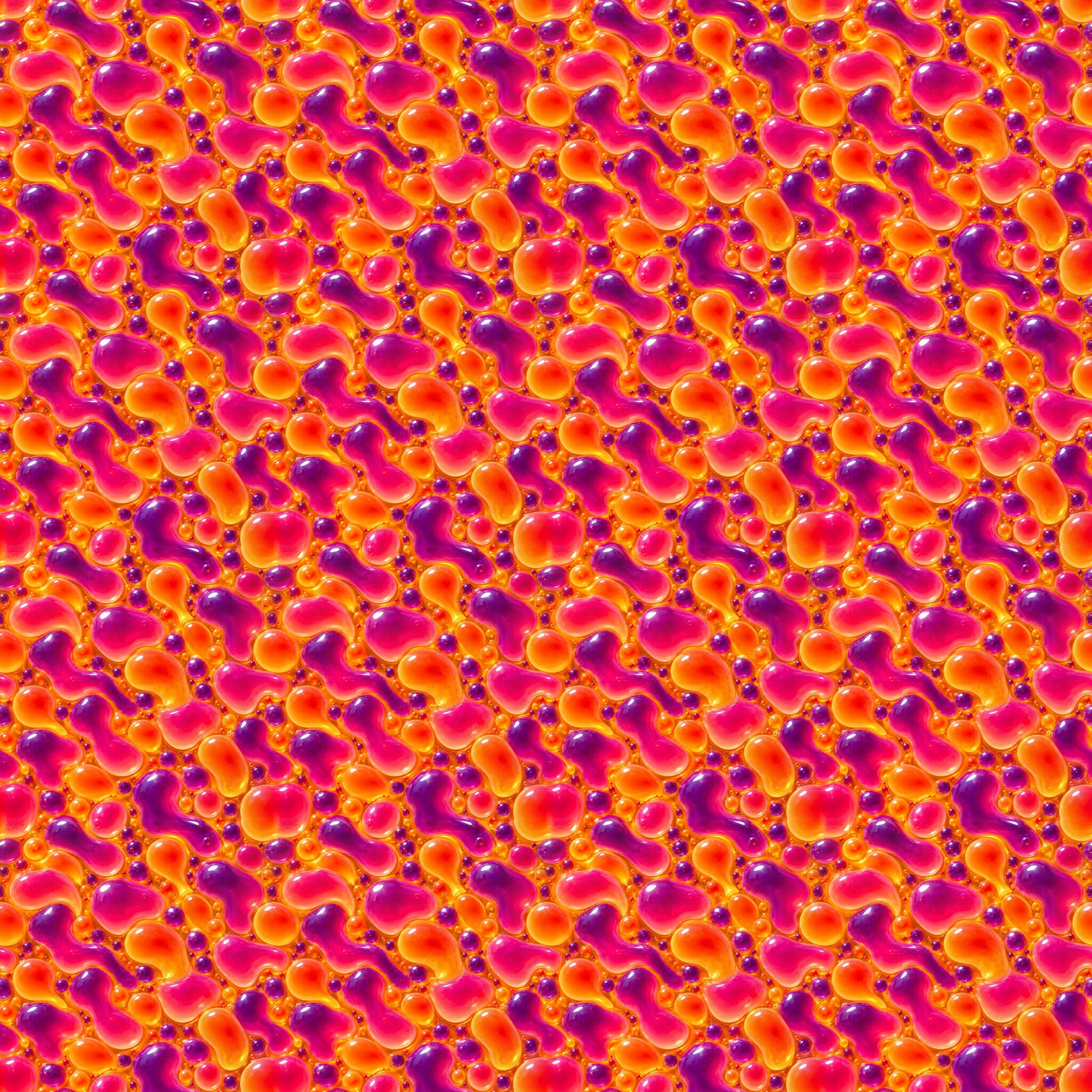 Lava Lamp Blobs - Free Stylised PBR Texture 3D Texture