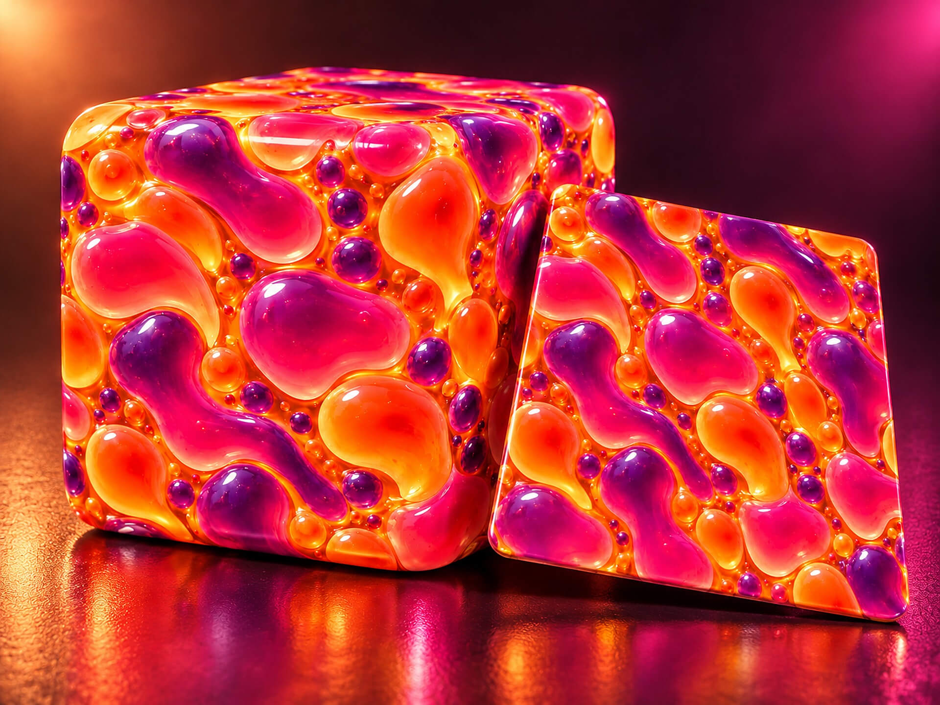 Lava Lamp Blobs - Free Stylised PBR Texture 3D Texture
