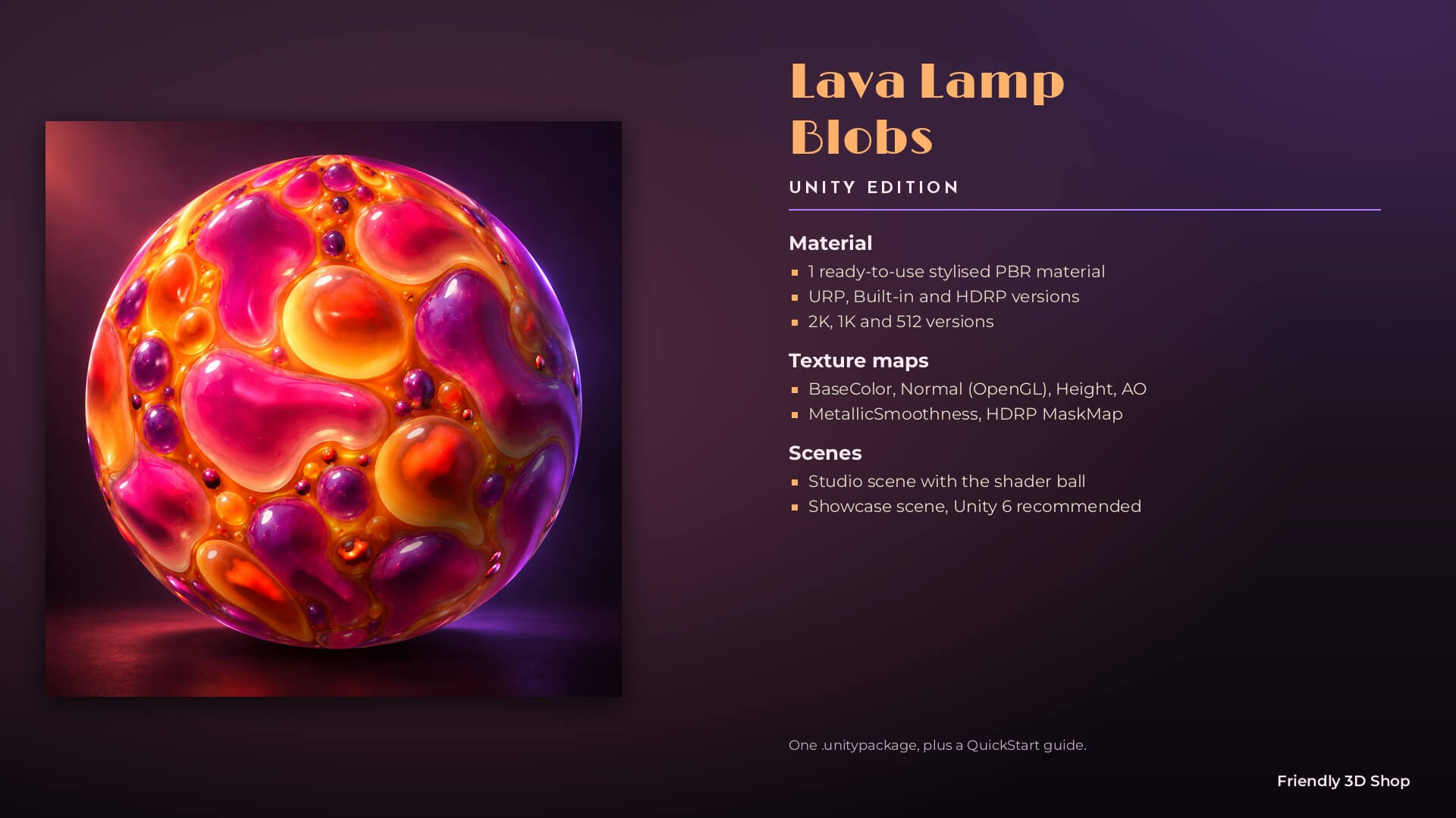 Lava Lamp Blobs - Free Stylised PBR Texture 3D Texture