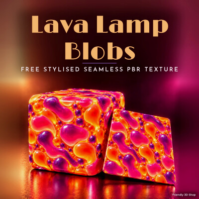 Lava Lamp Blobs - Free Stylised PBR Texture
