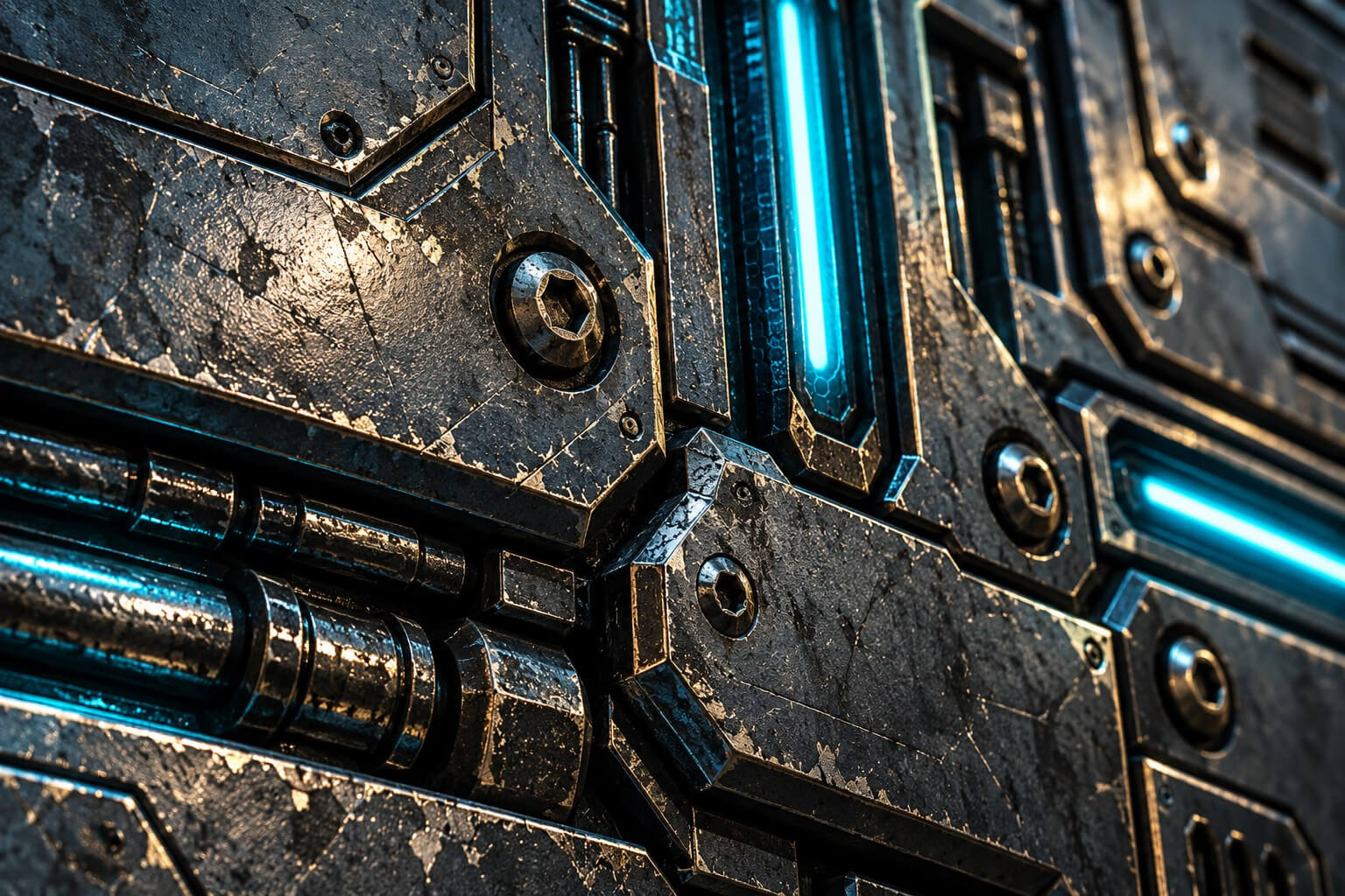 Sci-Fi Panels &amp Surfaces Texture Pack - 20 PBR Materials 3D Texture