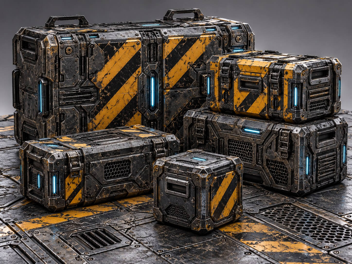 Sci-Fi Panels & Surfaces Texture Pack - 20 PBR Materials 3D Texture