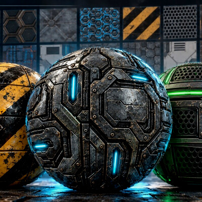 Sci-Fi Panels & Surfaces Texture Pack - 20 PBR Materials