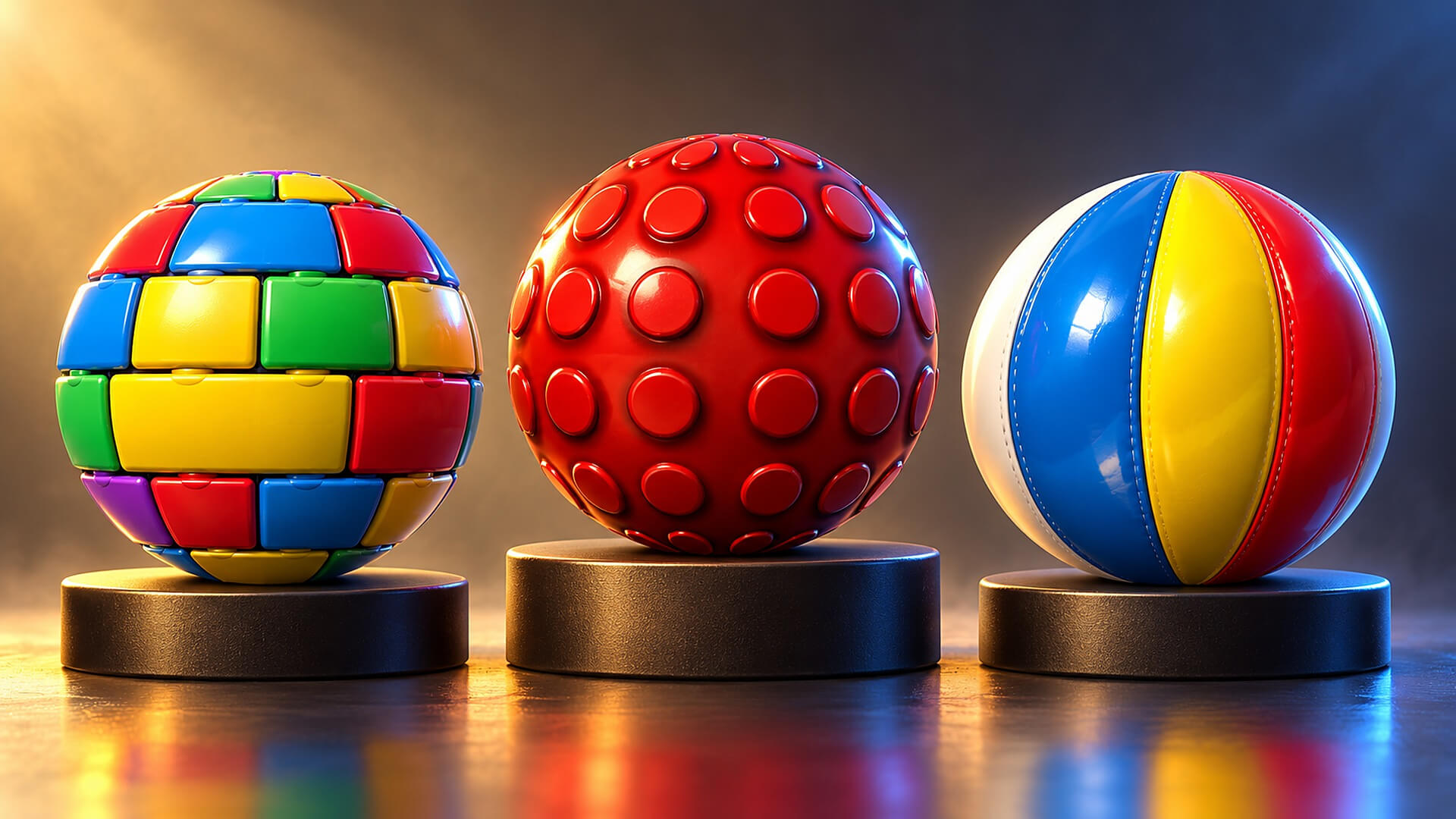 Toy Box Bricks and Plastic - 30 Stylised PBR Textures 3D Texture