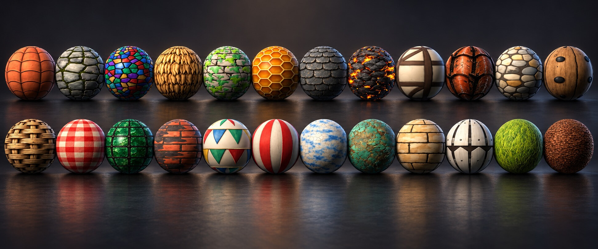 Village & Medieval Habitats Texture Pack - 100 Stylised 3D Texture
