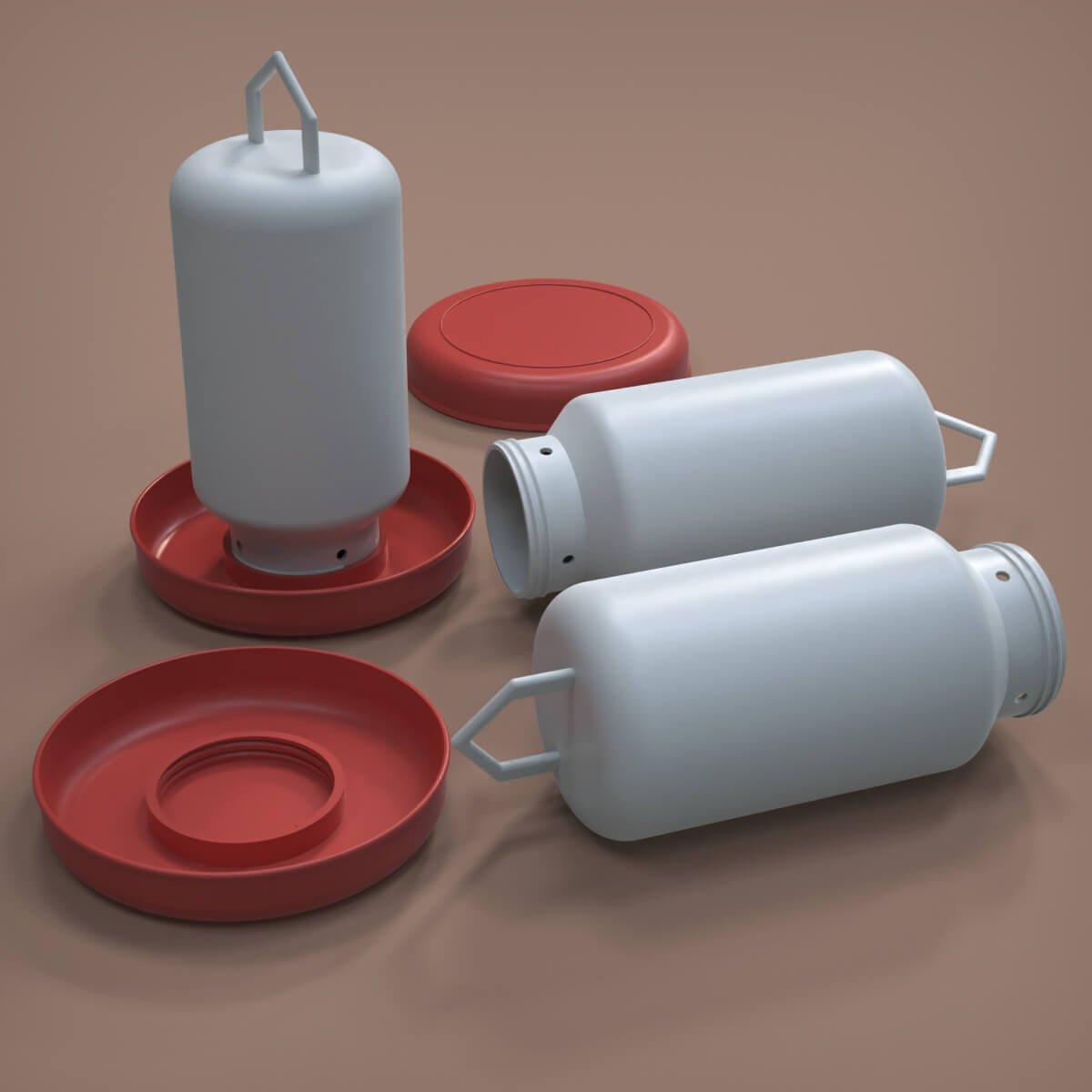 Automatic Bird Waterer 3D Model