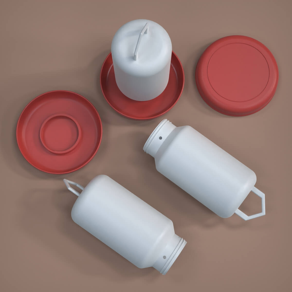 Automatic Bird Waterer 3D Model