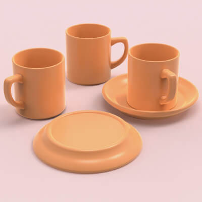 Cup and Saucer Set