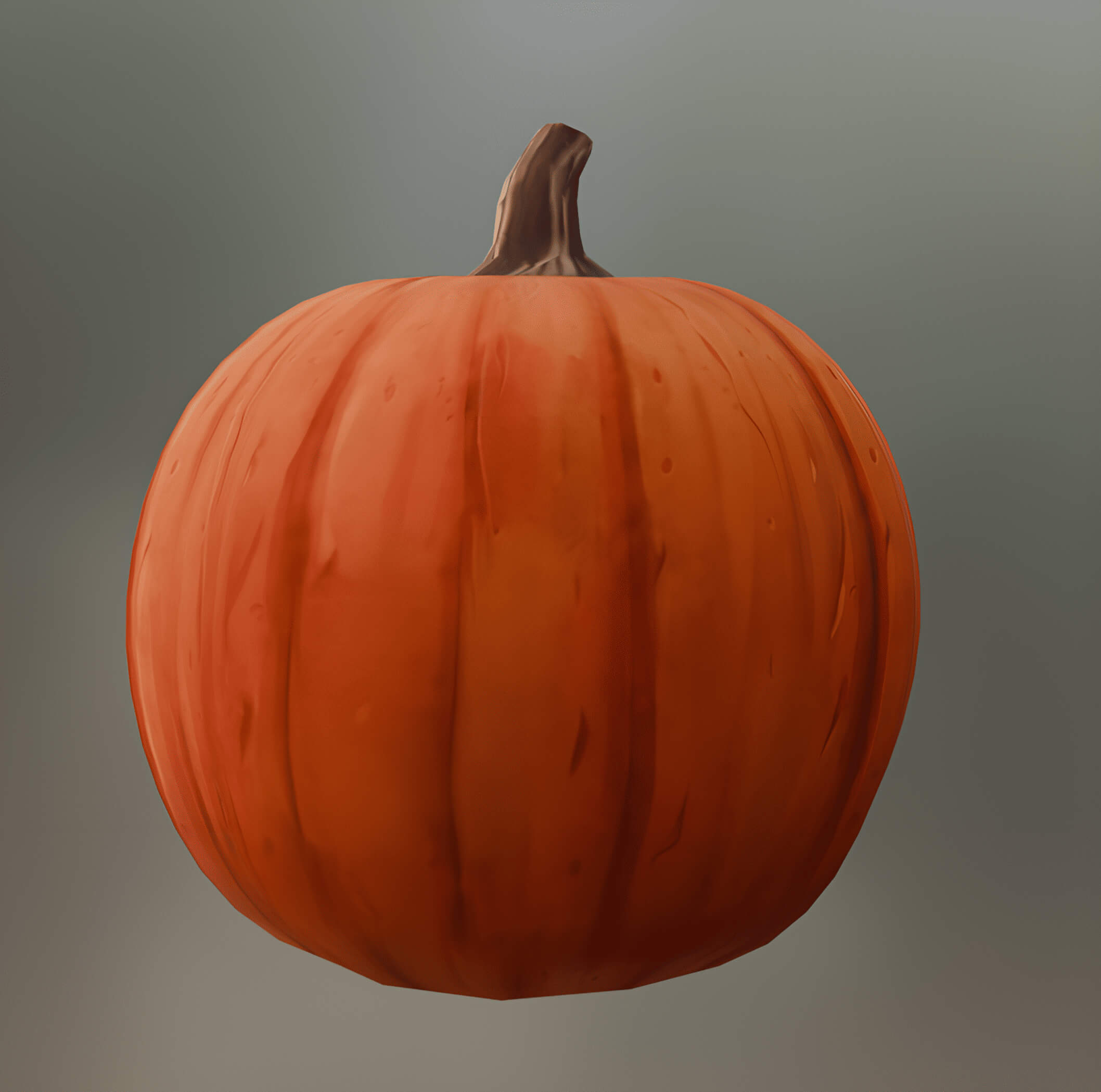 Low Poly Halloween Jack o Lantern Pumpkin 3D Model
