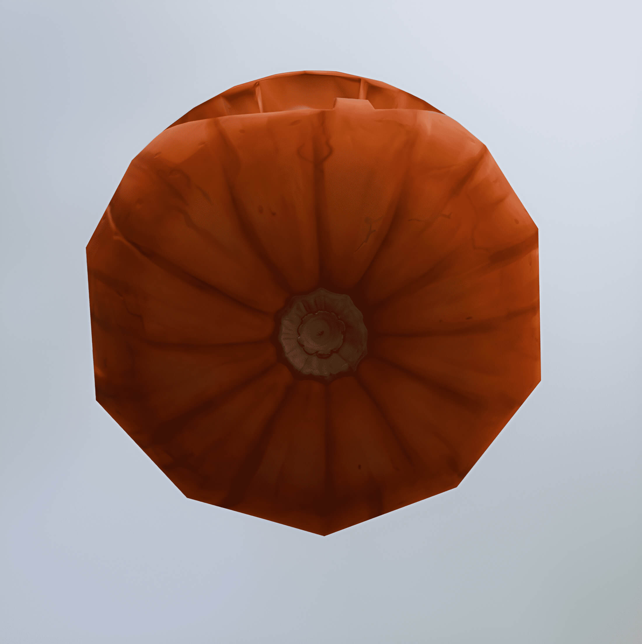 Low Poly Halloween Jack o Lantern Pumpkin 3D Model