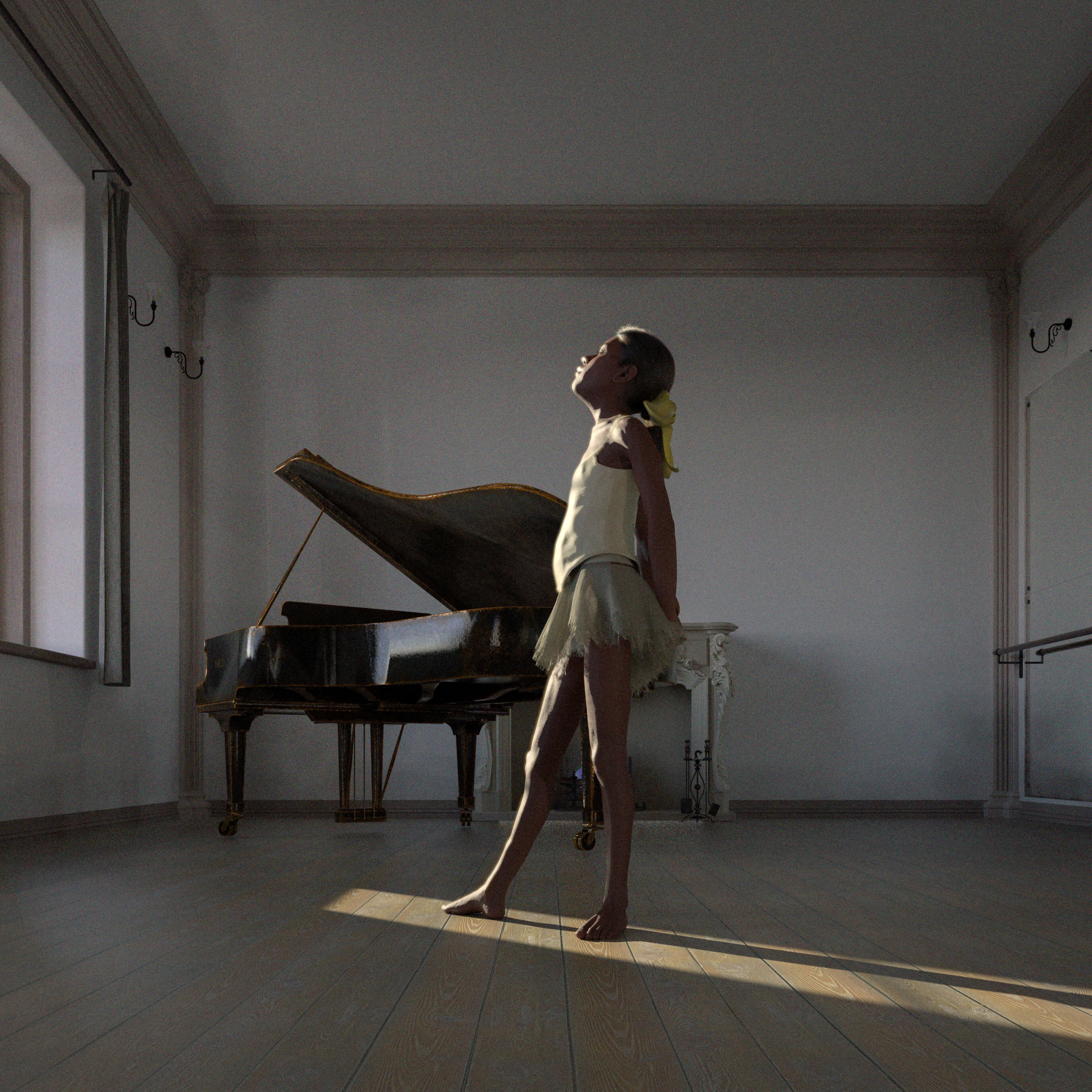 La Petite Danseuse de Quatorze Ans 3D Render, Digital Artwork by gagorderRH