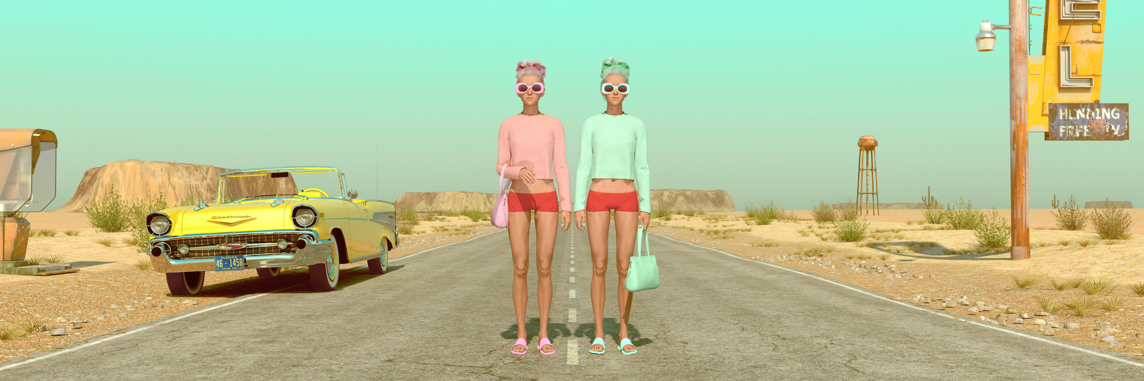 Meet the Anderson Twins 3D Render, Digital Artwork by gagorderRH