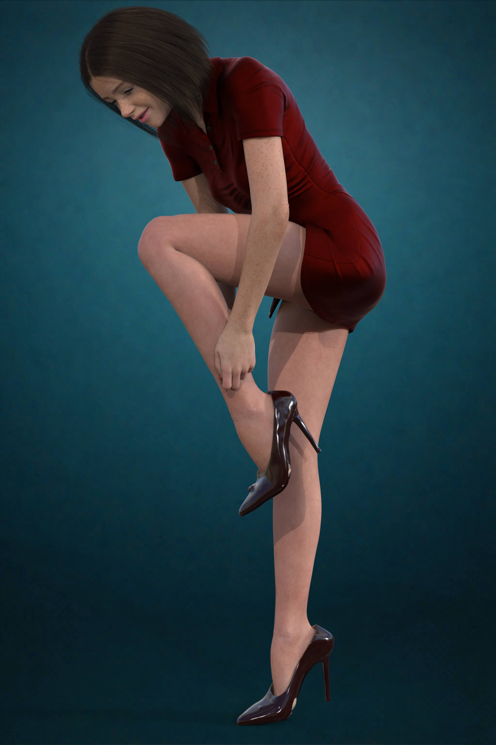 Crimson Itch 3D Render, Digital Artwork by Game_updater