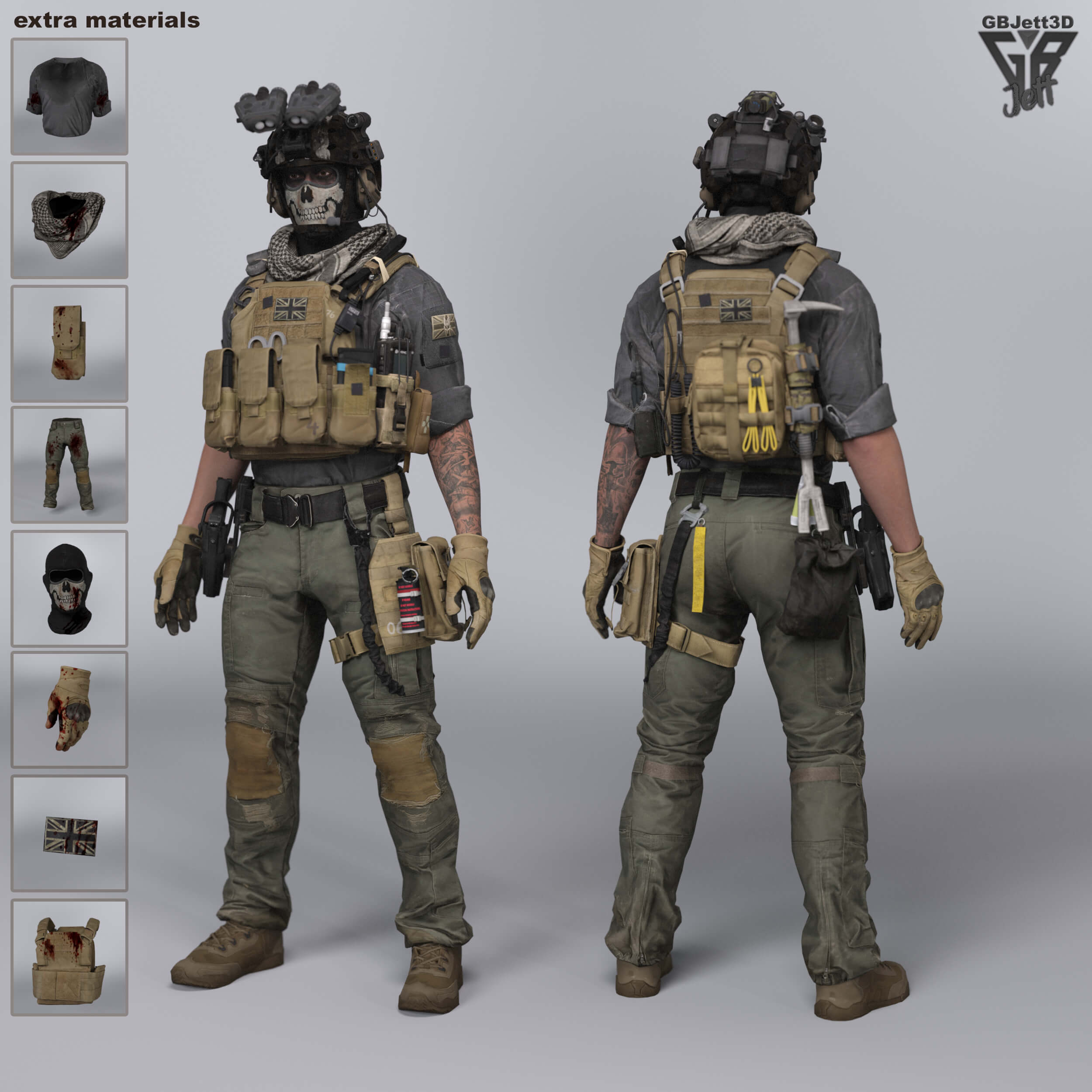 GBJ Specter for Genesis 9 Daz Content