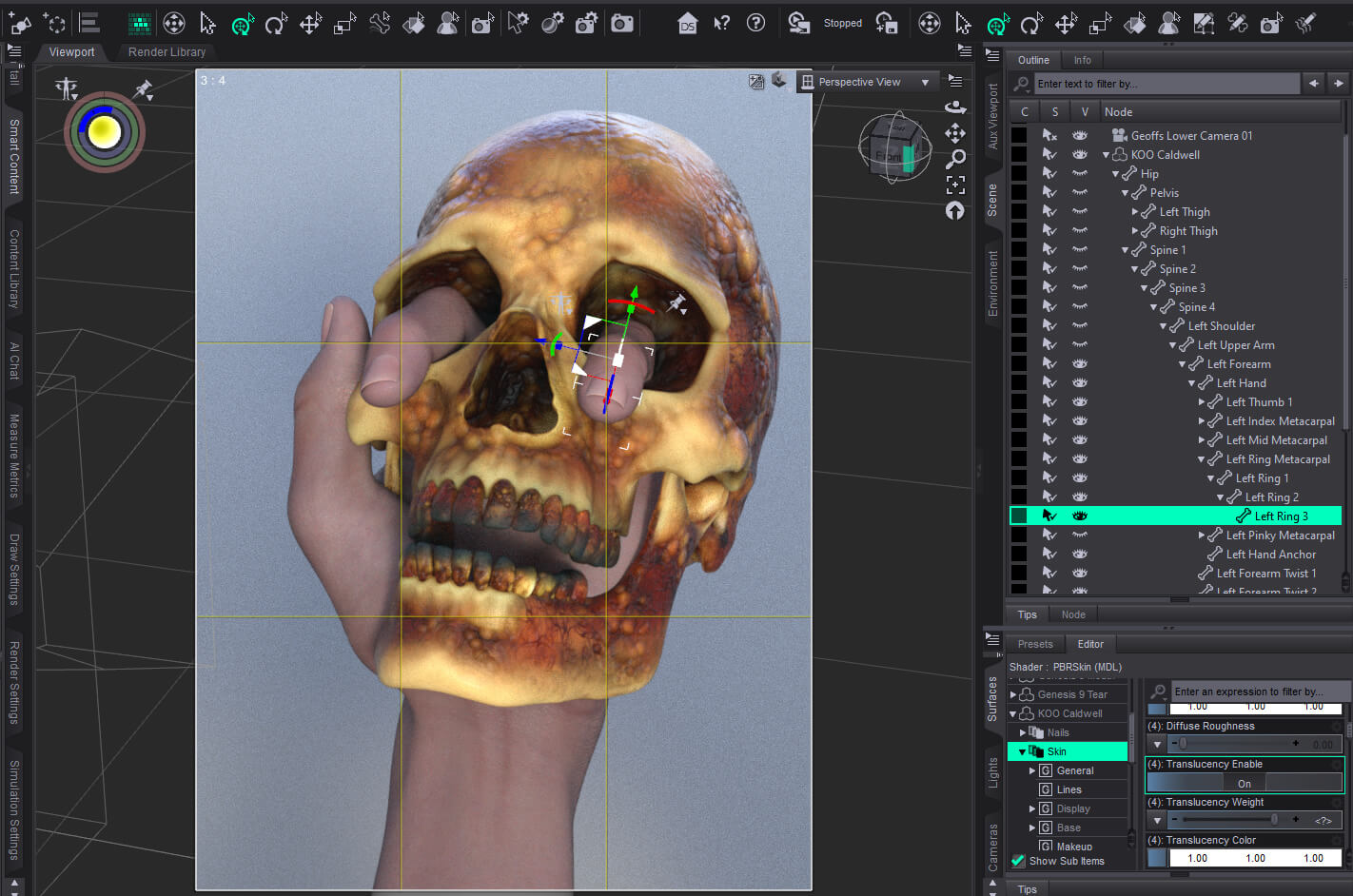 Alas Poor Yorick 3D Render, Digital Artwork by GeeMac