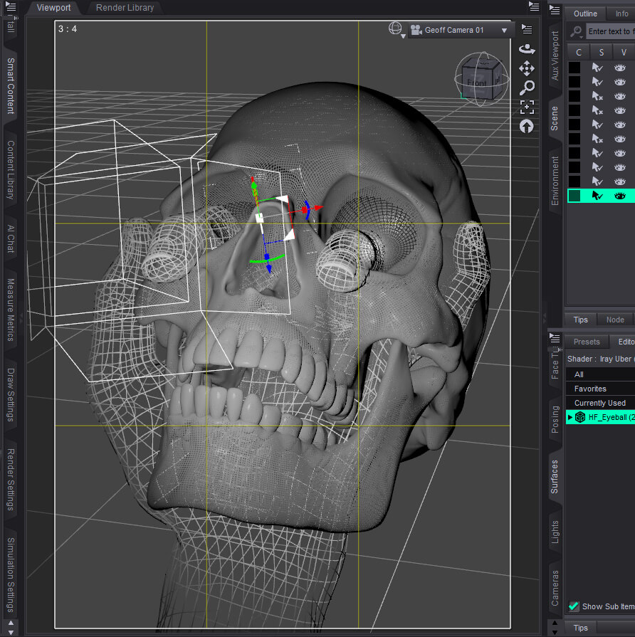 Alas Poor Yorick 3D Render, Digital Artwork by GeeMac