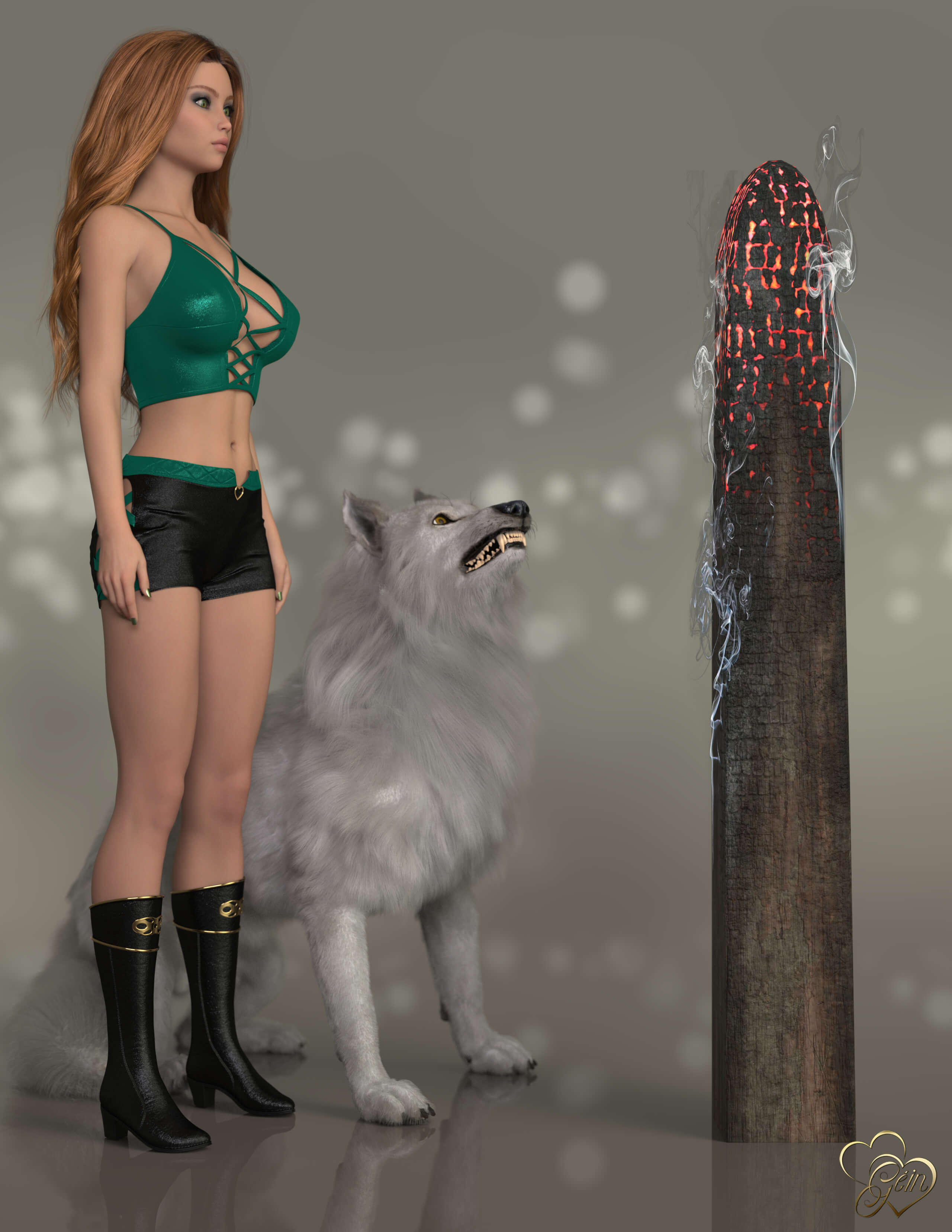 The House in the Woods 3D Render, Digital Artwork by Gein