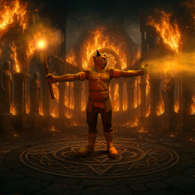 Bolgruun Demon Druid Enemy of the Elves 3D Wallpaper