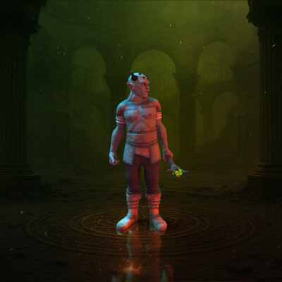 Bolgruun Demon Druid Enemy of the Elves Part II 3D Wallpaper