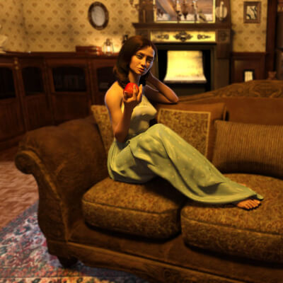 Ocean - Rustic Sofa 3D Wallpaper
