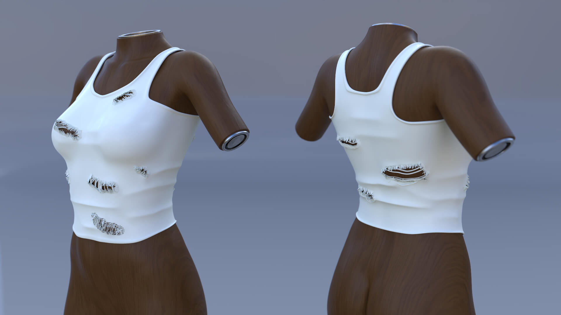 GD Ripped and Torn Tank Tops 5 Styles for G8FG8.1FG9 3D Render, Digital Artwork by giant dwarf