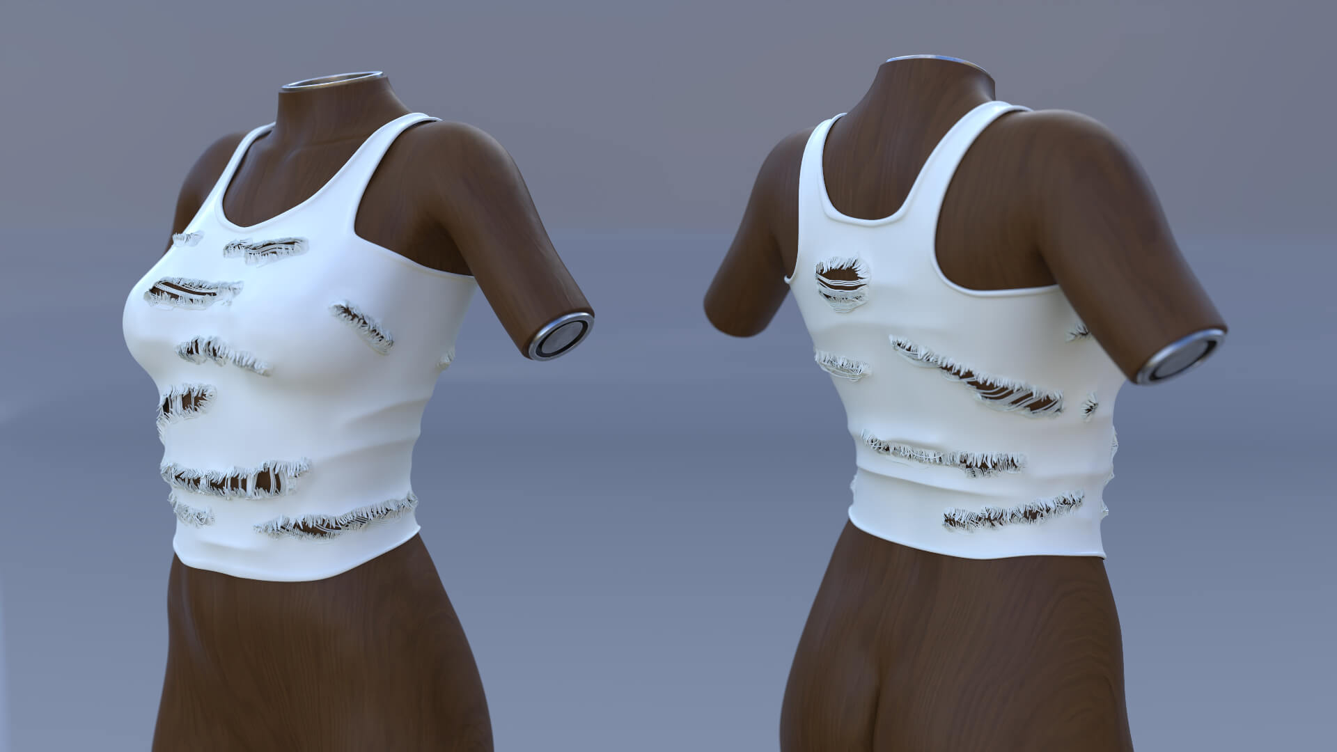 GD Ripped and Torn Tank Tops 5 Styles for G8FG8.1FG9 3D Render, Digital Artwork by giant dwarf
