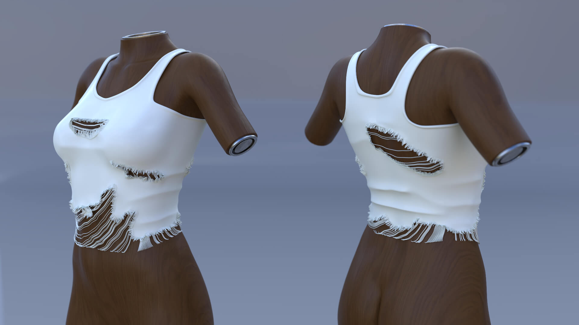 GD Ripped and Torn Tank Tops 5 Styles for G8FG8.1FG9 3D Render, Digital Artwork by giant dwarf