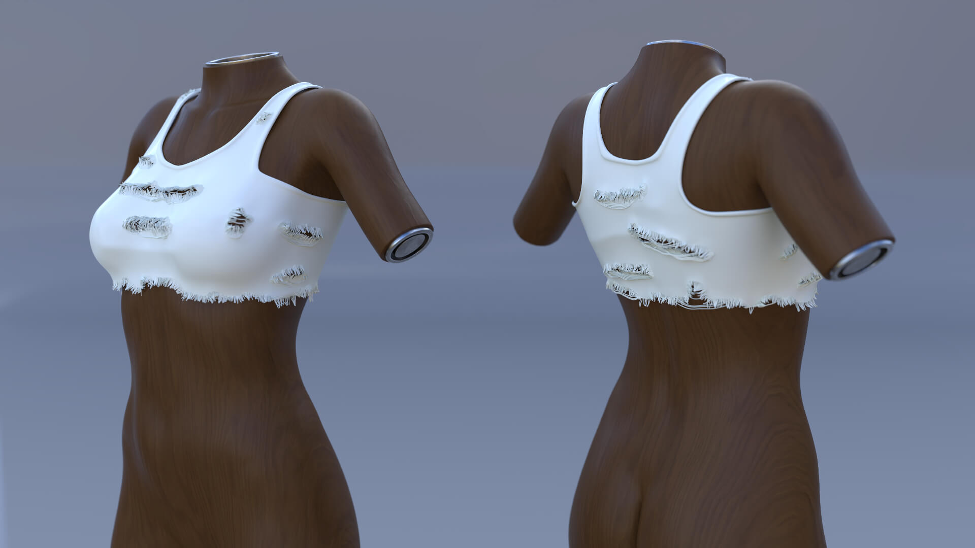 GD Ripped and Torn Tank Tops 5 Styles for G8FG8.1FG9 3D Render, Digital Artwork by giant dwarf