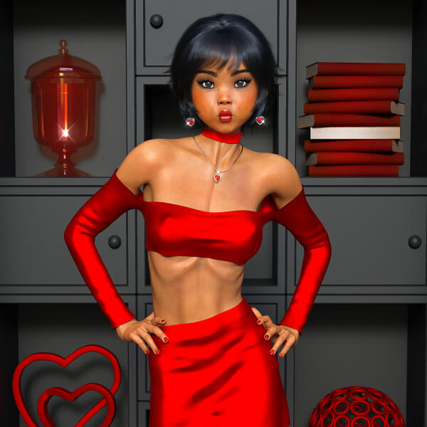 Meet Lian Wang in Red