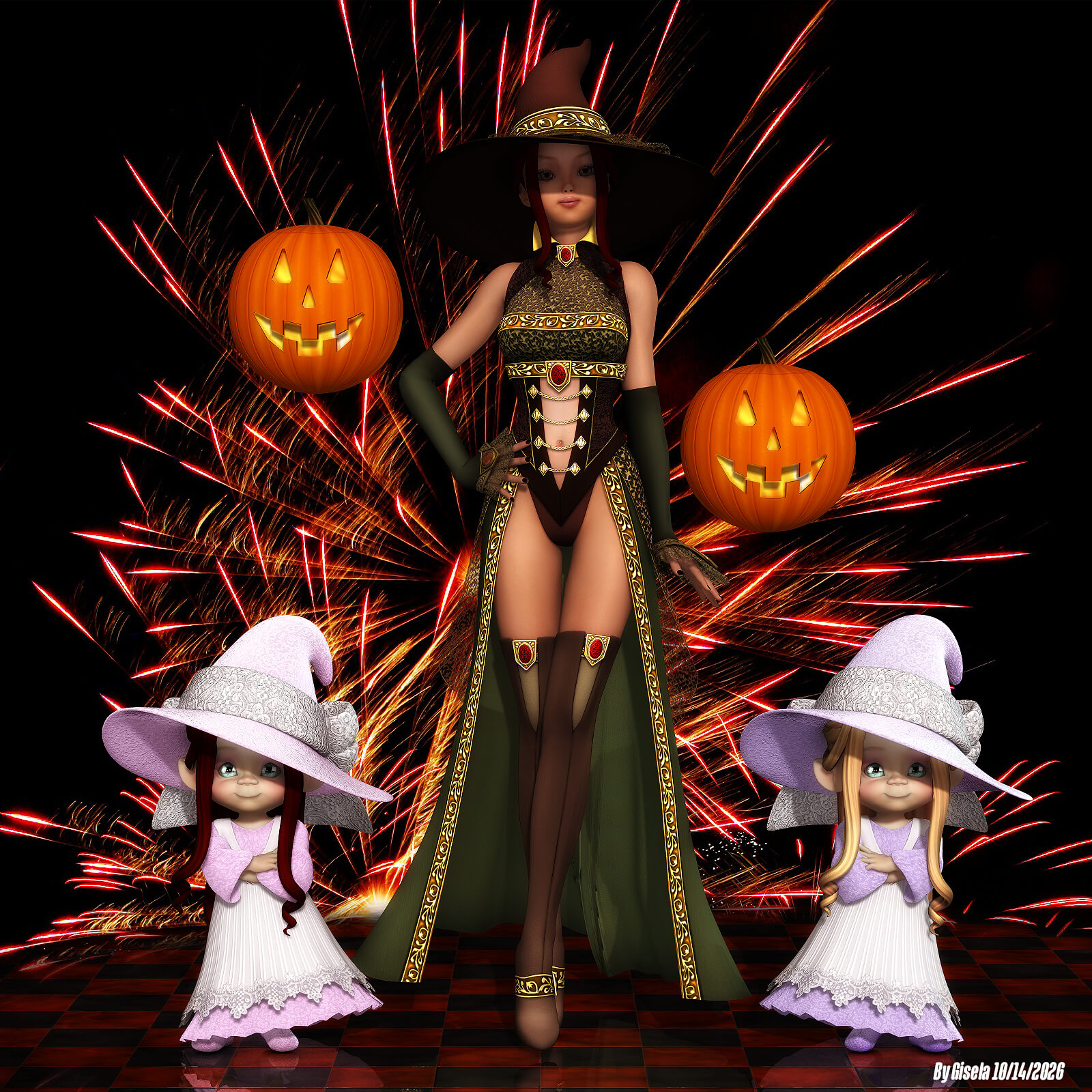 Esmeraldas 3D Render, Digital Artwork by Gise
