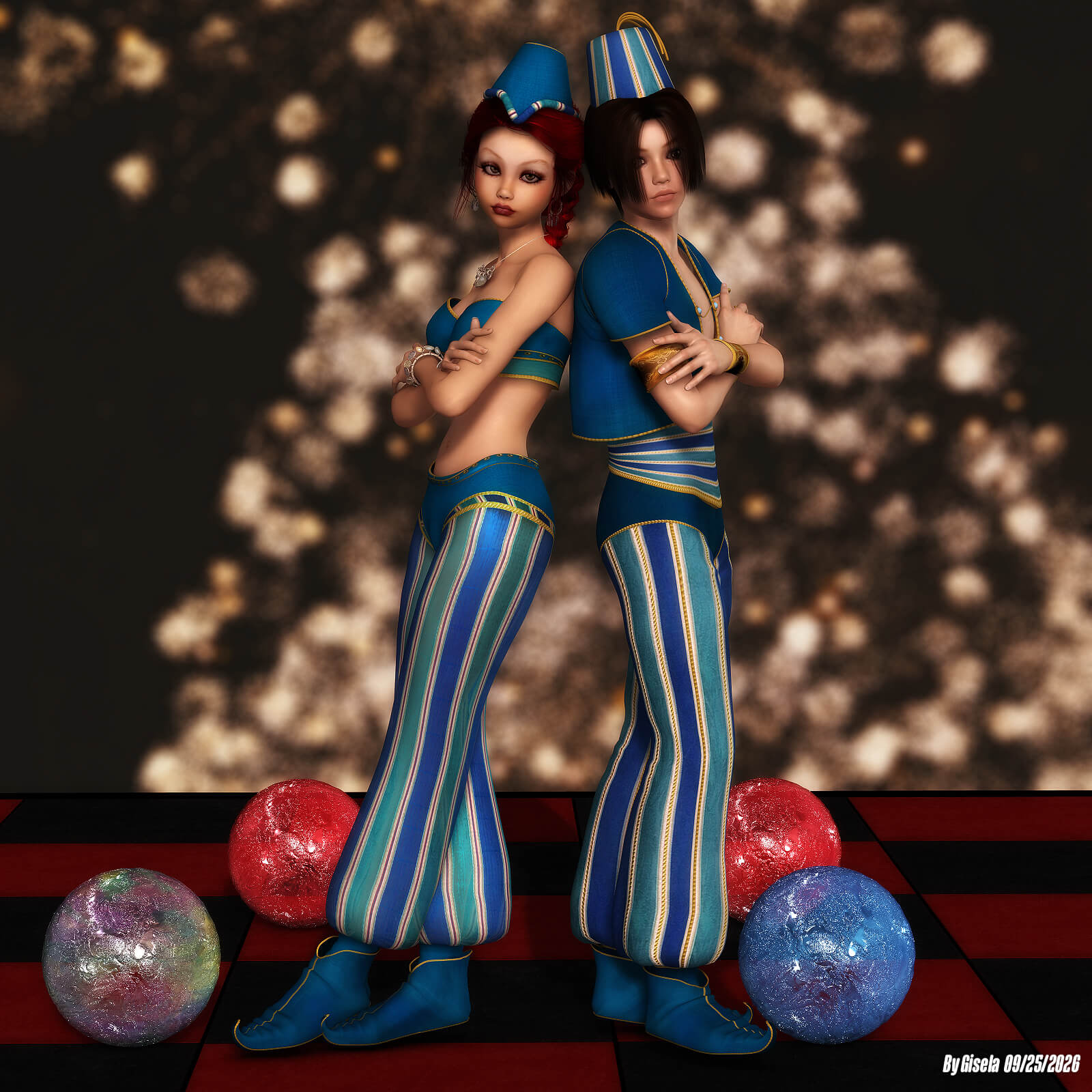 Me and You 3D Render, Digital Artwork by Gise