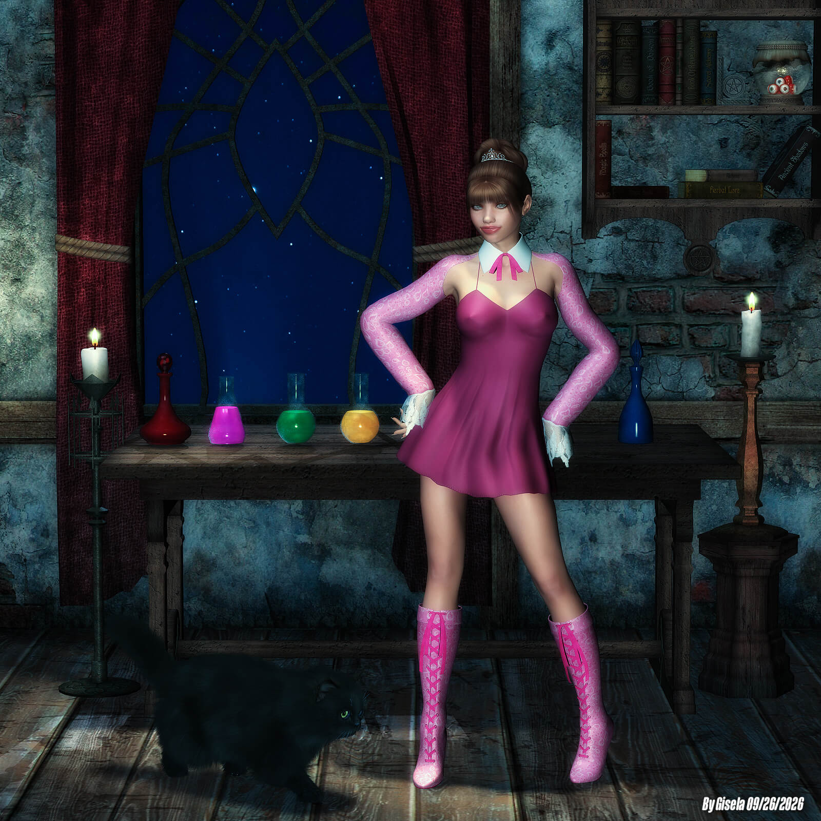 Miette 3D Render, Digital Artwork by Gise