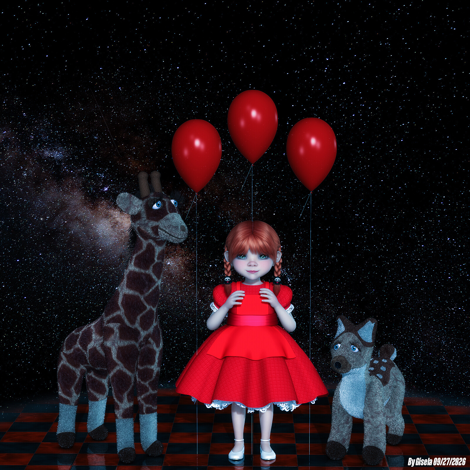 My Party 3D Render, Digital Artwork by Gise