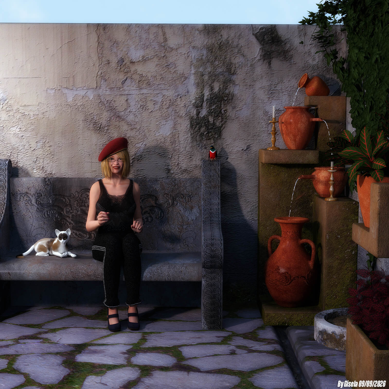 Oh Ola La 3D Render, Digital Artwork by Gise