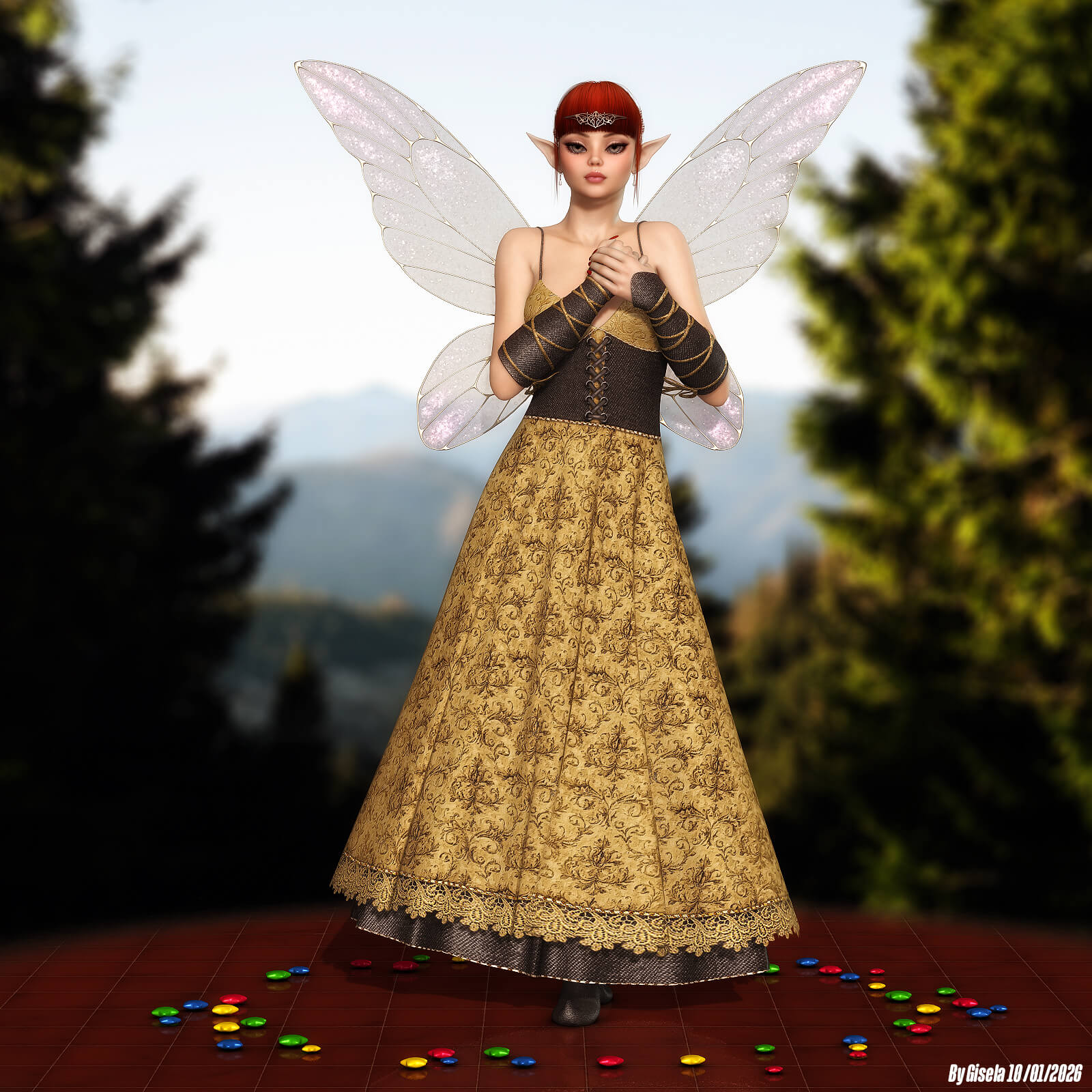 Rhain 3D Render, Digital Artwork by Gise