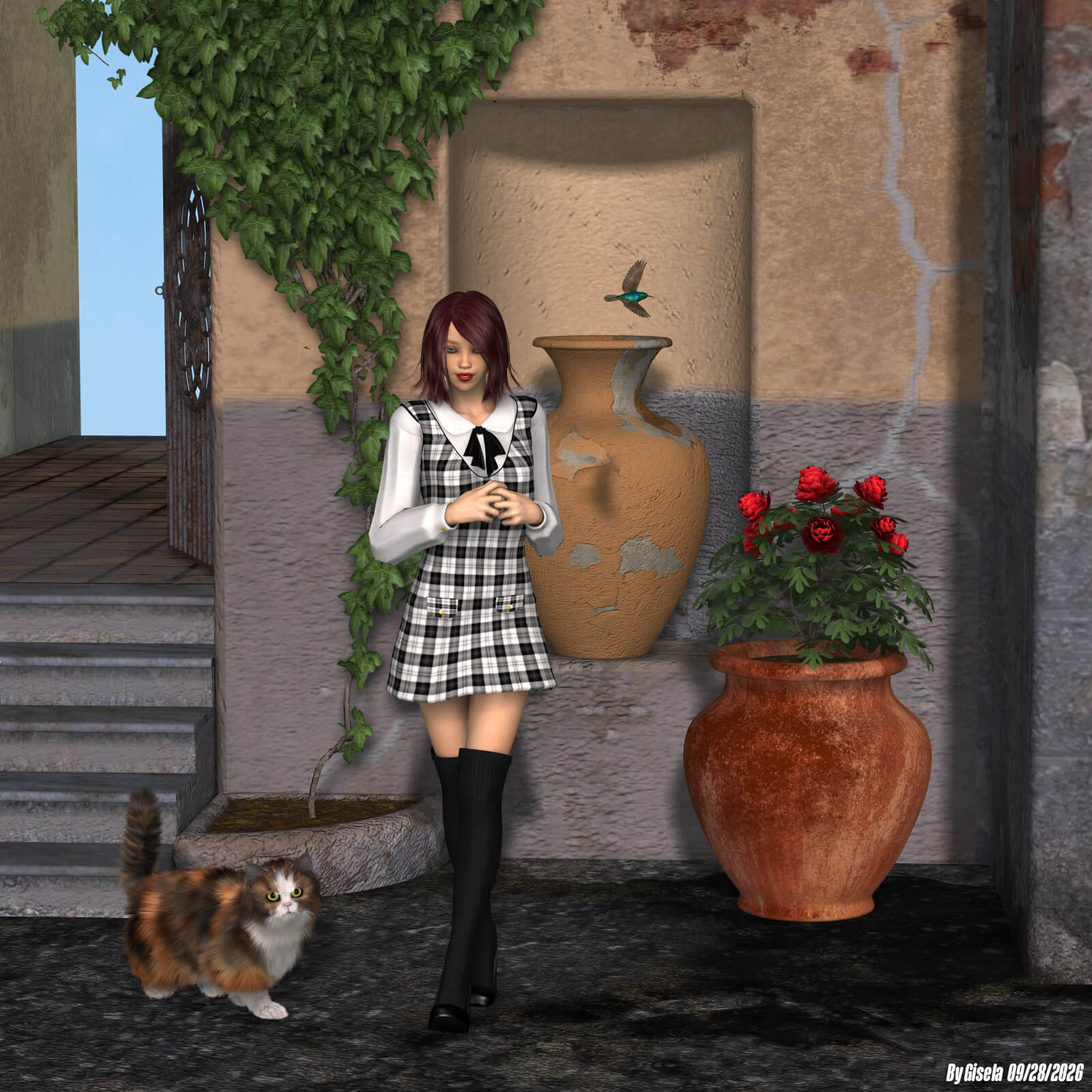 Sunny Day 3D Render, Digital Artwork by Gise