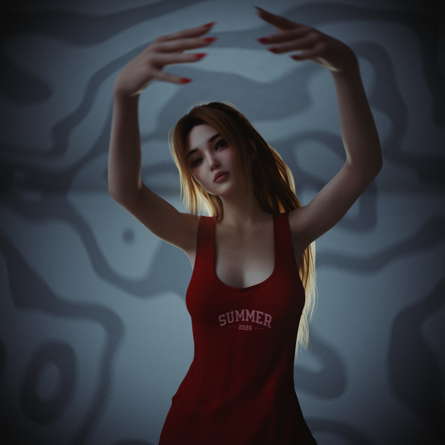 Aran & Layla Hybrid 3D Render, Digital Artwork by GlazOkoEye