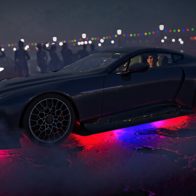 Car Meeting 3D Wallpaper