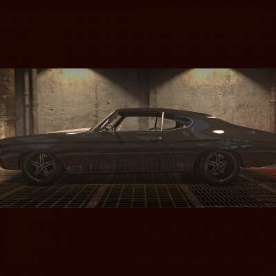 Chevrolet Chevelle Barrett-Jackson 3D Wallpaper