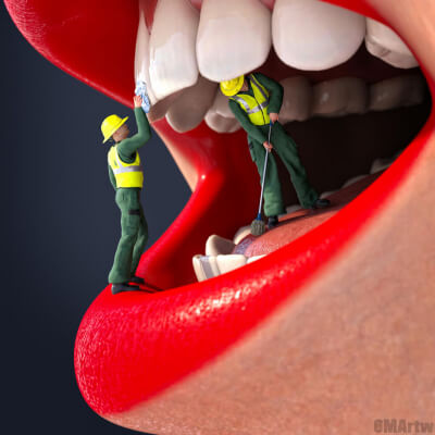 Dental Workers 3D Wallpaper