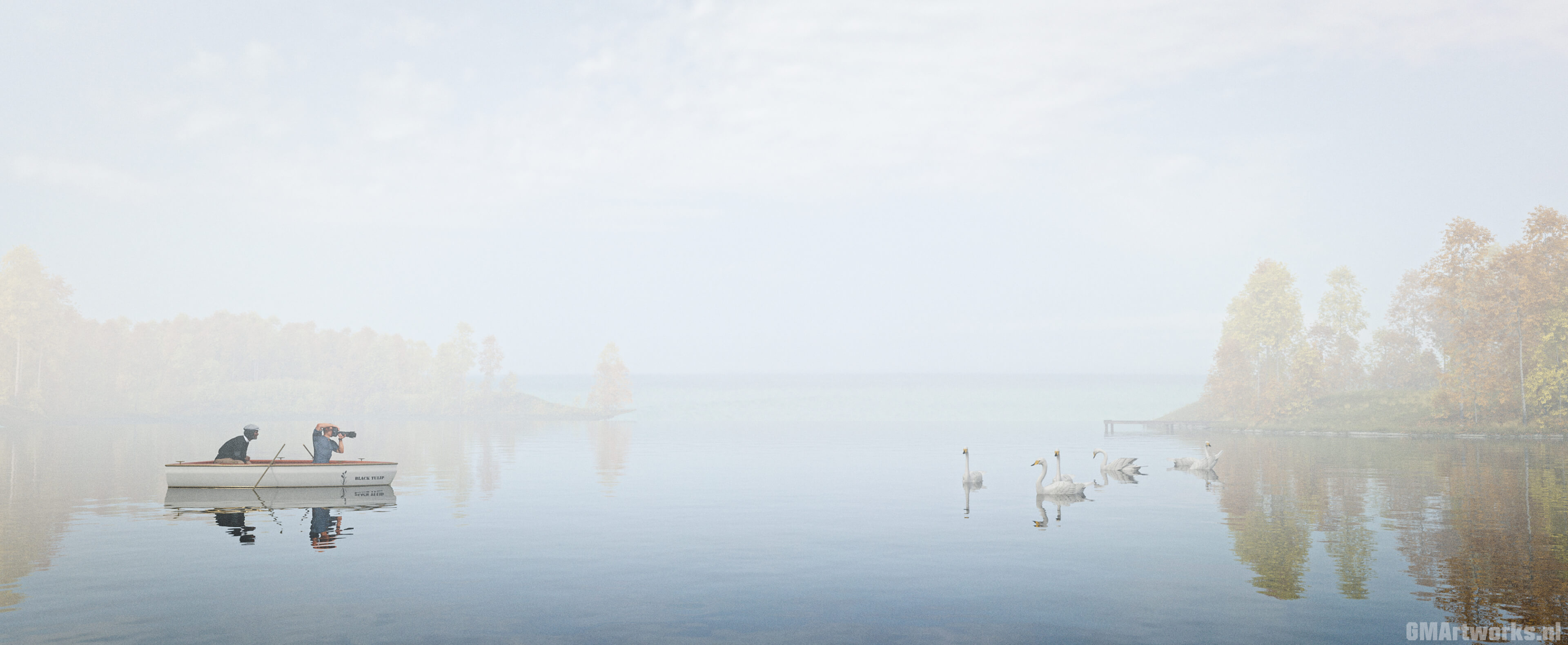The Nature Photographer 3D Render, Digital Artwork by GMArtworks